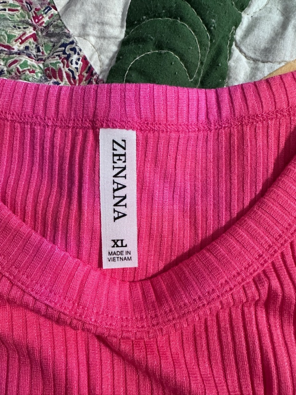 NWOT - Soft Ribbed Fitted Tank - Pink - Picture 3 of 6